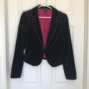 White House Black Market Velvet Blazer